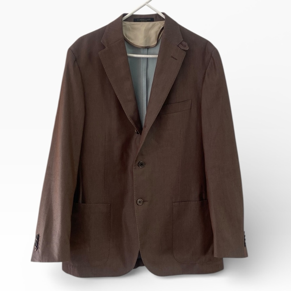 Corneliani Silk Brown Sport Coat Blazer